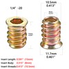 PGMJ 80 Pcs Wood Plugs for Screw Holes - 1/4