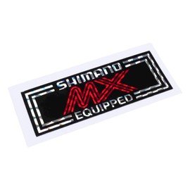 Shimano MX prism decal sticker 3 1/8" x 1 3/4" RED