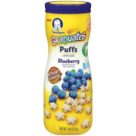Gerber Graduates Puffs Cereal Snack Blueberry - 1.48 oz