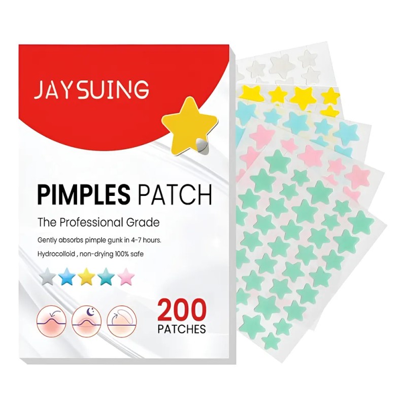 200 Parches Pegatinas Acn Estrellas Colores Pimple Patch Normal Danoche