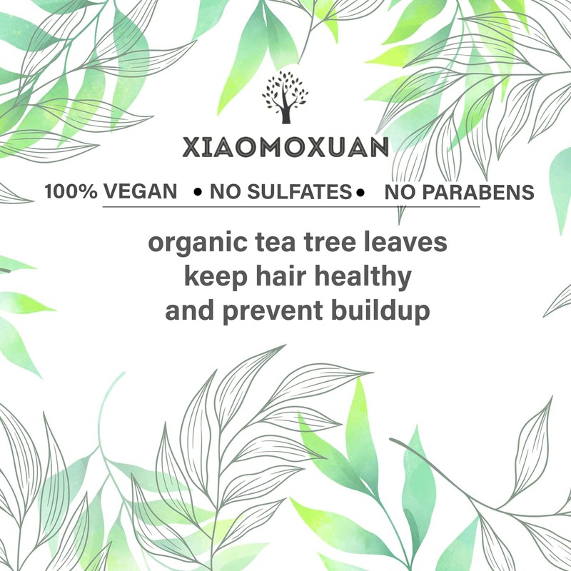 Xiaomoxuan Organic Tea Tree Oil Moisturizing Shampoo Sulfate-Free Paraben-Free -