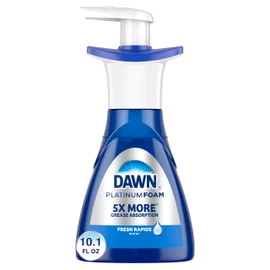 Dawn Ultra Platinum Foam Dishwashing Foam, Fresh Rapids Scent, 10.1 fl oz (Packaging May Vary)