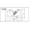 123 KA102W Carabiner Iron KA102 Double Stopper