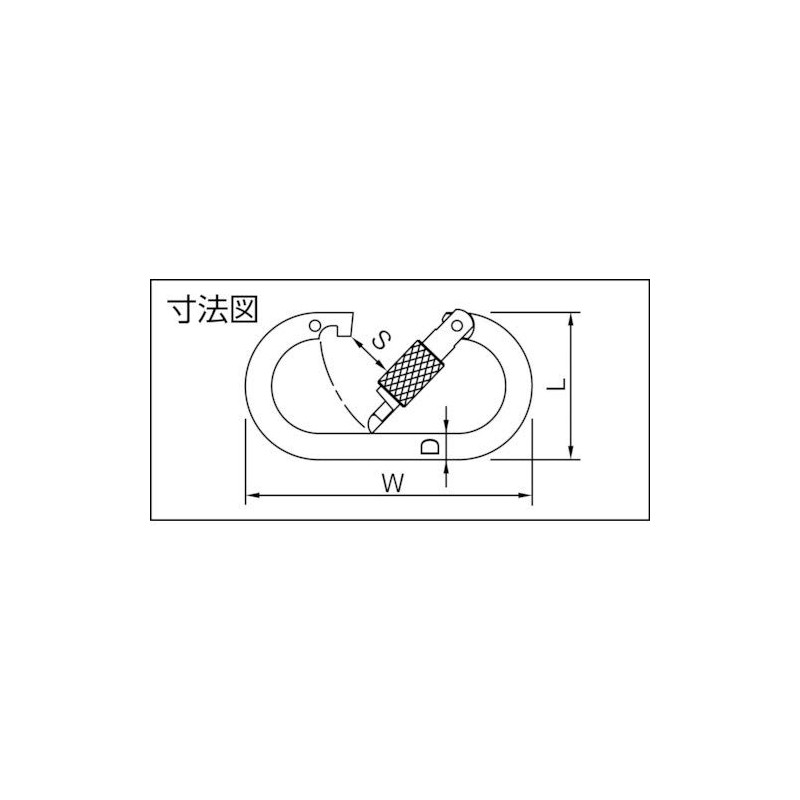 123 KA102W Carabiner Iron KA102 Double Stopper