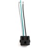 Longdex 3-Wire Outlet 15A 125V Black Snap-in Grounding Receptacle with