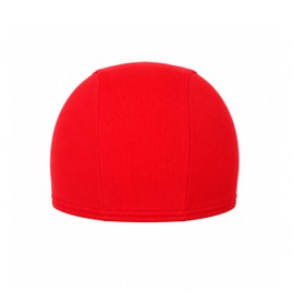 MAPIMANIA- Cuffia da Piscina color rosso per Bambini in Poliestere, Morbida ed Elastica, Protezione Capelli per Piscina e Mare, Comoda e Riutilizzabile