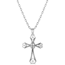 Montana Silversmiths Faith in my Heart Cross Necklace