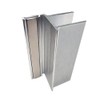 Gordon Glass® Brushed Nickel 3" U-Channel with 2-1/2" Magnet for