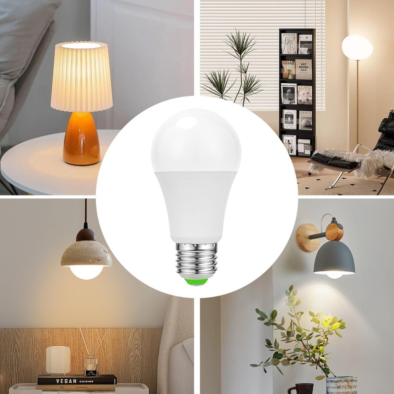 Ambimall 9W LED Light Bulbs with Remote Control, Stepless Dimmable