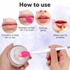 Hpmjz 10 Stück Silikon Peeling Lippenpinsel, Doppelseitiges Lippenbürste Lippen-Peeling-Pinsel Silikon-Peeling-Werkzeug