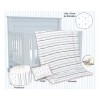 BabyBaby Set Edredón Para Cuna Cama Corral Plata Md