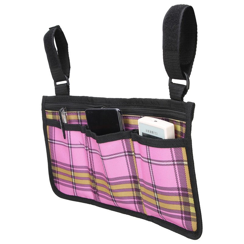 Multifunctional Wheelchair Side Bag Durable Waterproof Chair Side Pocket Storage