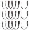 MECCANIXITY 15pcs DC Power Pigtails Cable, 5.5 x 2.1mm Female