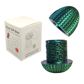 Easter 2026 Mystery Egg Maze Box Gift, Money Puzzle Box for Cash,Maze Game with Hidden Compartment, Treasures, Reusable Gift for Adults & Kids,Birthday, Christmas, Halloween(Red-Green-Blue Gradient)