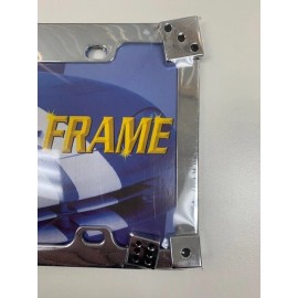 Unbranded 2x License Plate Frames (326 Dice) Chrome Metal Plate