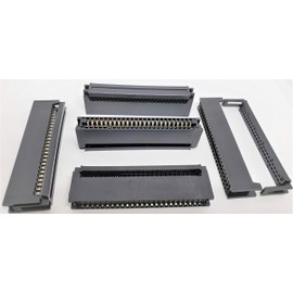 PC Accessories 50 Pins IDC 2.54mm Card Edge Connector for 1.27mm Flat Ribbon Cable, CE50 5-Pack
