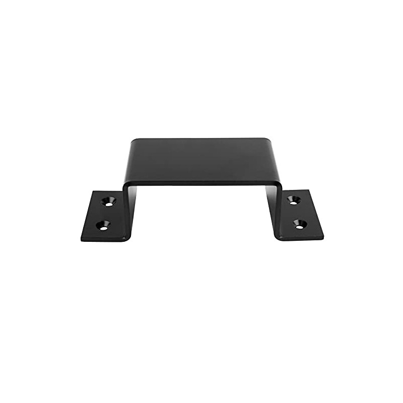heneng 4 Pcs Black Closed Bar Holder for Door Barricade,