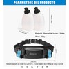 Cangurera Deportiva con 2 botellas de agua (2 x 280