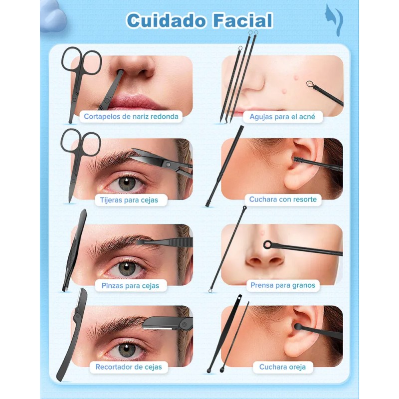 Manicura Y Pedicura, Lonk Set Manicura Multifuncional 24 Pcs