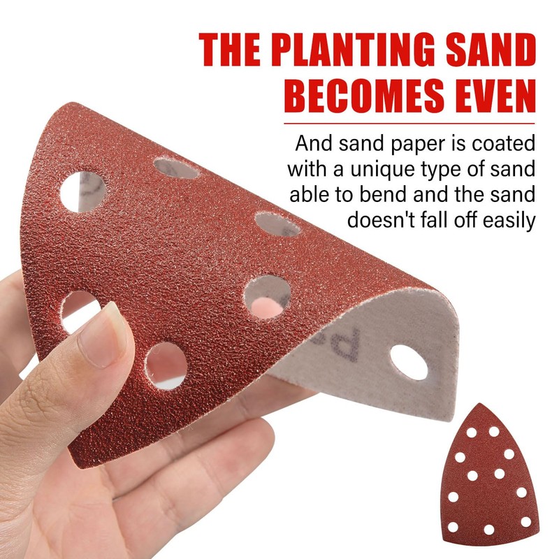 TOPEX Triangle Mouse Detail Sander Pads 102 * 148mm Sanding