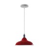 LEDSone 32cm E27 Retro Metal Pendant Light Kit (Red) [Energy