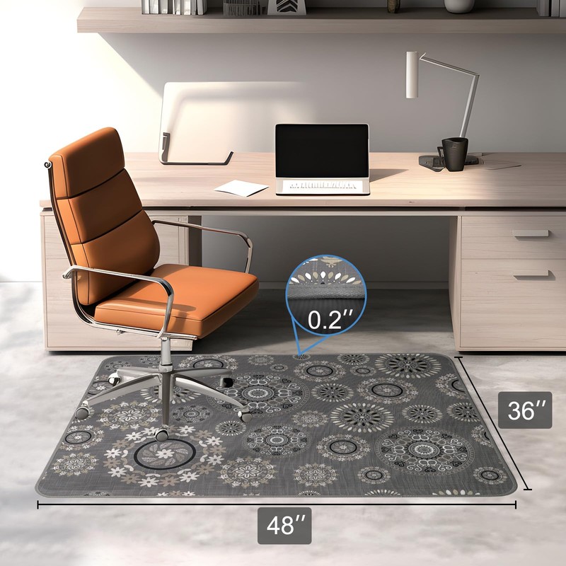 AiBOB Chair Mat for Carpeted Floors, Premium Quality Hard Material,