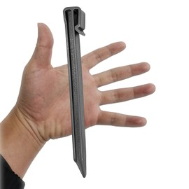 Asoleo Garden Landscape Stakes 25 Pcs,10 Inch Lawn Edging Plastic Stakes for Outdoor Decorations,Edging & Terrace Board-Black