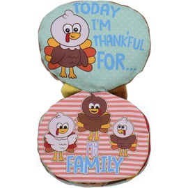 Magic Years Baby Plush, Soft, Crinkle Activity Book, 5 inches (Thanksgiving Turkey)