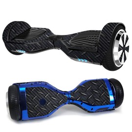 MightySkins Carbon Fiber Skin for Ultra Hoverboard - Black Diamond Plate | Protective, Durable Textured Carbon Fiber Finish | Easy to Apply, Remove, and Change Styles | Made in The USA