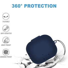 Silicone Case Compatible with Beats Powerbeats Pro 2 with Lanyard and Keychain, Cute Anime Funny Cartoon Soft Shockproof Protective Cover for Powerbeat pro 2 for Man Women