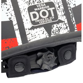 Vega Warrior Half Helmet 7830-035, Eagle Back The Red, X-Large