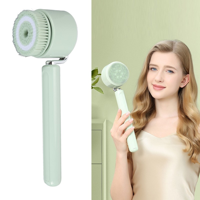 Electric Body Scrubber Brush with 5 Brush Heads Waterproof Deep