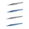 DOITOOL 0.15mm Precision Tweezers Titanium Alloy Tip for Electronics Craft