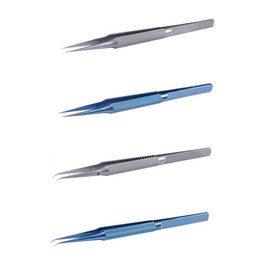 DOITOOL 0.15mm Precision Tweezers Titanium Alloy Tip for Electronics Craft Jewelry Lab Repair Tweezers
