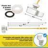 Qualihome TOTO Toilet Handle Replacement THU004-CP - Side Mount Toilet