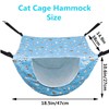 Pet Cage Hammock, 2 Tier Hanging Breathable Small Animal Sleeping