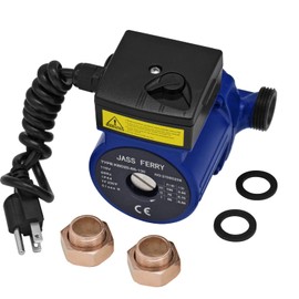 JASSFERRY Hot Water Recirculation Pump 115V 3/4 inch NPT Recirculating System Circulation Replacement Pumps for Solar Water Heater Circulating Boiler Circulator