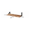 Wooden Floating Wall Shelf for Home Organization – Space-Saving Wall-Mounted