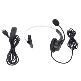 USB Headset 3.5mm Computer Headphone with Microphone Noise Cancelling for Laptop PC Cell Phone
