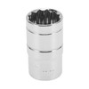 Motoforti Universal Impact Socket Hardware Tool 38mm Durable Chrome Vanadium Steel Silver Tone 1 Pcs 12 Point 16mm for Car Motorcycle Dirtbike 1/2 Inch Drive