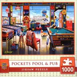 Pockets Pool & Pub by Hiroaki Shioya 1000 Piece Puzzle