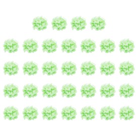 CoCud Mini Resin Flower, 0.39" Diameter, Miniature Tiny Luminous Flower Charm Dollhouse Green - (Applications: for Nail Art, Fairy Garden Dollhouse DIY Crafts), 32-Pieces