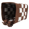 Felt Bicycle Basket Felt Cloth Foldable Detachable Brown and White