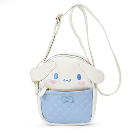 Sanrio 159832 Face Shaped Shoulder Bag, Cinnamoroll, PU Leather, Recommended Age: 3 years and up