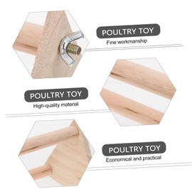 BESPORTBLE Chicken Perch Stand for Parrots and Birds Strong Chick Plaything for Exercise and Coordination Chicken Roost Bar for Indoor Use Unique Design for Balanced Fun