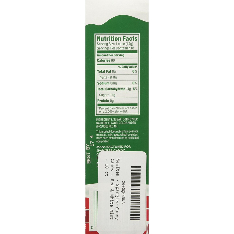 Spangler Candy, Peppermint R&W, 18 ct