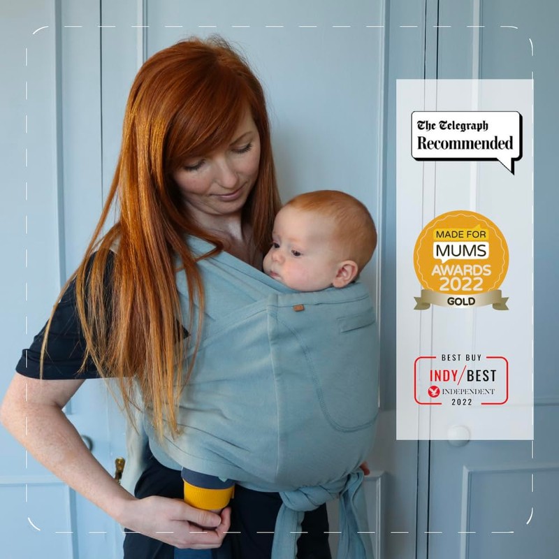 Caboo Lite Baby Carrier - Alloy | One Size Multi-Position