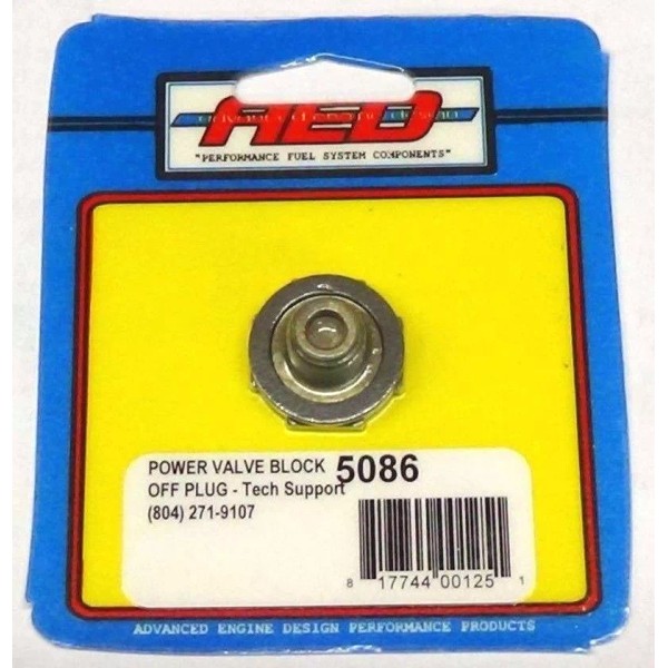 AED 5086 Holley Carburetor Power Valve Block-Off Plugs