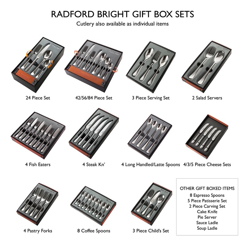 Robert Welch Radford Bright Cutlery 3 Piece Serving Set. Made