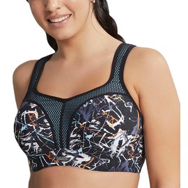 Panache Women's Damen Sport-bh mit Bügel Bras, Ink Splashes, 32C